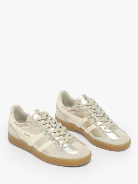 Sneakers Uit Leder Gola Goud women CLB783 ander zicht 2